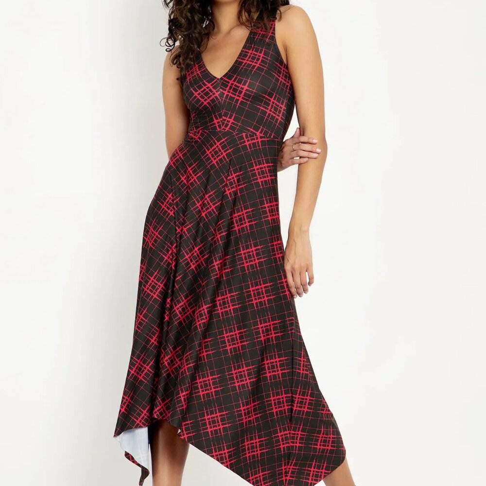 TARTAN CLAWED GRUNGE DRESS